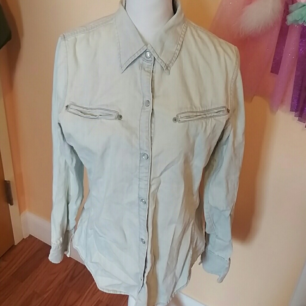Gap 100% cotton jeans shirt